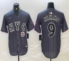 Nike New York Mets #9 Brandon Nimmo gray majestic mlb jerseys majestic baseball jerseys 02