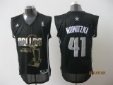 Dallas Mavericks NOWITZKI 41 black nba Champion jerseys