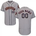 Custom Houston Astros gray Flexbase Authentic Collection Jersey