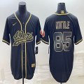 Nike 49ers #85 George Kittle black nfl and baseball jerseys Joint name-BD