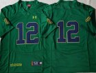 Notre Dame Fighting Irish #12 Green College Football Jersey-PNS