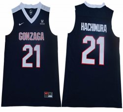 Gonzaga Bulldogs #21 Rui Hachimura dark blue Ncaa basketball jersey