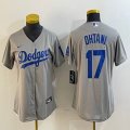 Women Los Angeles Dodgers #17 Shohei Ohtani Nike gray baseball Jersey -BD