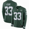 Nike New York Jets #33 Jamal Adams Green Color Rush Limited Jersey long sleeves