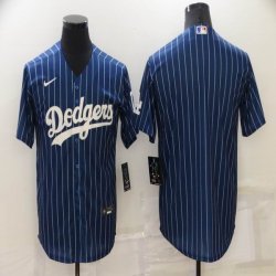 Los Angeles Dodgers blank Freeman blue throwback majestic baseball Jerseys-BD