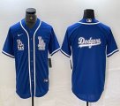 Nike Los Angeles Dodgers blank blue MLB baseball Jersey Joint name -BD 09