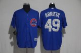 2017 Chicago Cubs #49 Jake Arrieta blue Majestic baseball jerseys