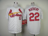 St.Louis Cardinals #22 Mike Matheny white MLB Jerseys