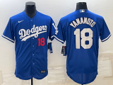 Nike Los Angeles Dodgers #18 Yoshinobu Yamamoto blue Flexbase Authentic Collection Jersey