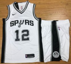 Nike San Antonio Spurs #12 LaMarcus Aldridge white nba suits