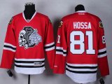 Chicago Blackhawks Marian Hossa #81 red Ice Hockey jersey(1)