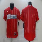 Miami Marlins Nike Red 2021 City Connect Flexbase Authentic Collection Jersey