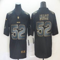 Nike Bears #52 Khalil Mack black gold Color Rush Limited Jersey