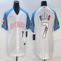 2023 World Cup Mexico #7 Julio Urias white skyblue majestic baseball jerseys 29