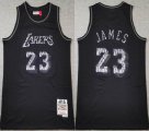 Los Angeles Lakers #23 LeBron James Black throwback NBA Basketball jersey-TY