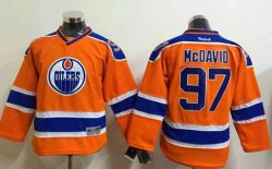 Youth Connor Mcdavid #97 Edmonton Oilers orange Hockey Jersey