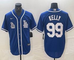 Nike Los Angeles Dodgers #99 Joe Kelly blue MLB baseball Jersey Joint name -BD 01