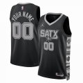 Customized San Antonio Spurs black throwback NBA Jerseys 01