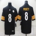 Nike Pittsburgh Steelers #8 Kenny Pickett black Color Rush Limited Jerseys-BD