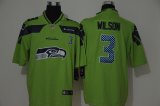 Nike Seattle Seahawks 3 Wilson Green fashion Color Rush Limited Jersey