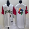 2023 World Cup Mexico blank white majestic baseball jerseys 32