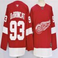 Detroit Red Wings #93 Alex DeBrincat red white hockey jersey-PD