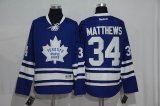 2016 Toronto Maple Leafs #34 Auston Matthews blue Hockey jerseys