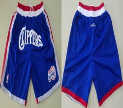 Los Angeles Clippers blue nba shorts-TY