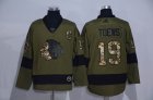 Adidas Chicago Blackhawks #19 Jonathan Toews green hockey jersey