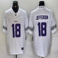 Dallas Vikings #18 Justin Jefferson white Nike Vapor F.U.S.E. Limited Jersey