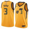 Nike Utah Jazz #3 Ricky Rubio yellow red nba Jersey-LC