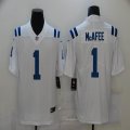 Indianapolis Colts #1 Pat McAfee white nike Color Rush Limited Jerseys