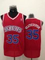 Philadelphia 76ers 35# Clarence Weatherspoon red nba Jersey