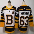 Women Adidas Boston Bruins Brad Marchand #63 White Black New ice hockey Jersey