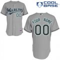 Florida Marlins Personalized custom Grey MLB Jersey