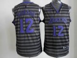 Los Angeles Lakers #12 HOWARO gray stripe Jerseys