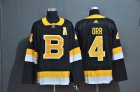 Adidas Boston Bruins #4 Bobby Orr Black NHL hockey Jerseys