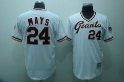 San Francisco Giants #24 Mays White jersey