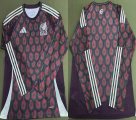 2024-2025 Mexico Team thailand version red Long sleeves soccer jerseys home