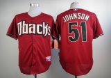 Arizona Diamondbacks #51 Randy Johnson red mlb jersey