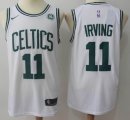 Nike Boston Celtics #11 Kyrie Irving white basketball jersey