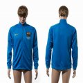 2015 Barcelona blue soccer jacket