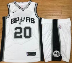 Nike San Antonio Spurs 20# Manu Ginobili white nba suits