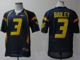 Nike West Virginia Mountaineers Stedman Bailey 3 Blue College Football Jerseys