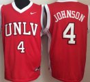 University of Nevada Las Vegas #4 Johnson red ncaa basketball jersey