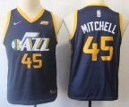 Youth Nike Utah Jazz #45 Donovan Mitchell blue nba Jersey