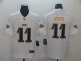 Nike Eagles #11 Carson Wentz white throwback Color Rush Limited Jersey