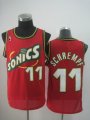 Seattle SuperSonics 11 Detlef Schrempf red Throwback Revolution 30 NBA Basketball Jerseys