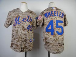 kids New York Mets WHEELER 45 gray camo mlb jerseys