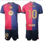 2024-2025 Barcelona club #10 MESSI red blue soccer jerseys home